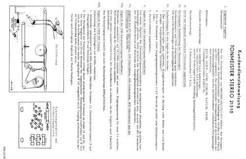 Tonmeister Stereo 21510 - Art-Nr.-831/55; Körting-Radio; (ID = 1344475) Radio