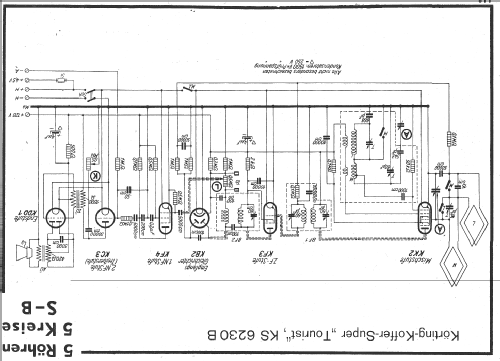 Tourist 38 KS6230B; Körting-Radio; (ID = 14420) Radio