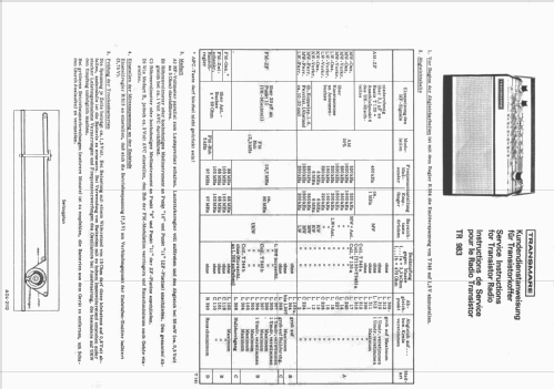 Transmare Transistorkoffer TR 983; Körting-Radio; (ID = 1343554) Radio