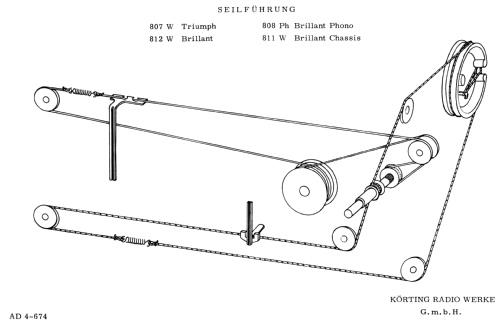 Triumph 807W; Körting-Radio; (ID = 3238479) Radio