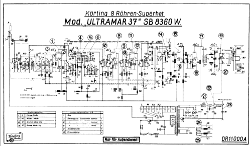 Ultramar 37 SB8360W; Körting-Radio; (ID = 73115) Radio