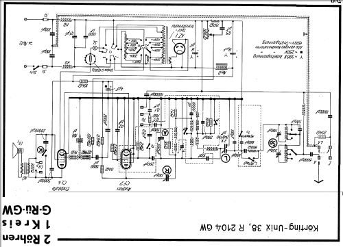 Unix 38 R2104GW; Körting-Radio; (ID = 14384) Radio