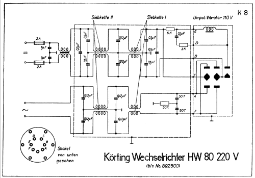 Wechselrichter HW80; Körting-Radio; (ID = 654313) Power-S
