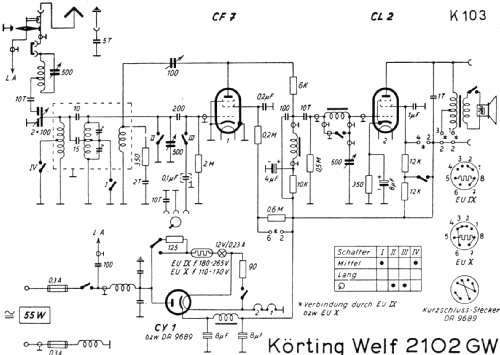 Welf R2102GW; Körting-Radio; (ID = 221631) Radio