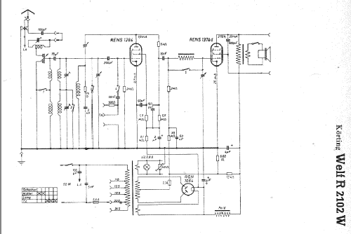 Welf R2102W; Körting-Radio; (ID = 4814) Radio