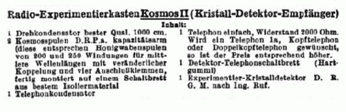 Radio-Experimentierkasten II ; Kosmos, Franckh´sche (ID = 96721) Kit