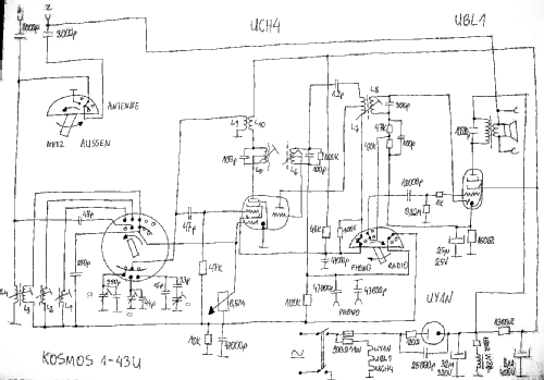 W 1-43 U; Kosmos Radio SA; (ID = 2065938) Radio