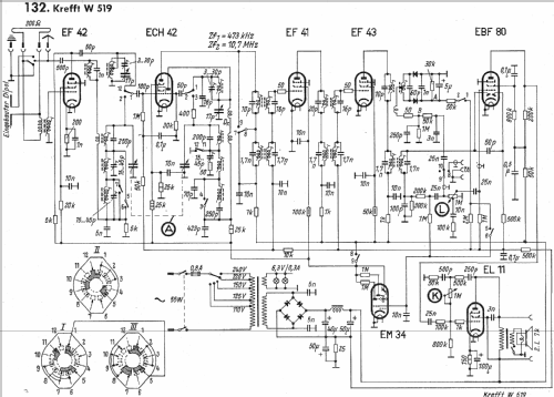 Weltfunk W519; Krefft AG, W.; (ID = 1016802) Radio