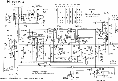 Weltfunk W558; Krefft AG, W.; (ID = 1011032) Radio