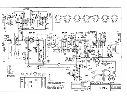 Weltfunk W567/3RK; Krefft AG, W.; (ID = 2463110) Radio