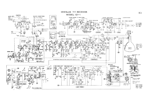 121-1; Kriesler Radio (ID = 1947223) Télévision