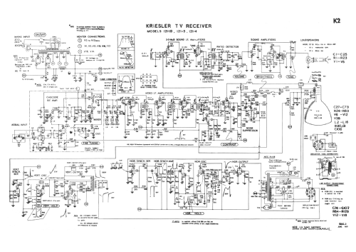 17' Console 121-3 Ch= 121-1; Kriesler Radio (ID = 2042144) Television