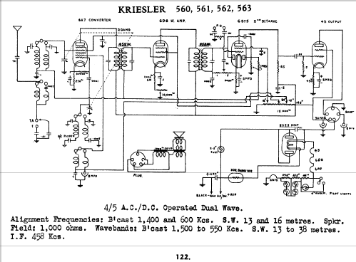 561 Ch= 560; Kriesler Radio (ID = 753275) Radio