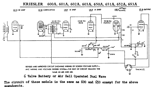 600A Ch= 600A; Kriesler Radio (ID = 753616) Radio