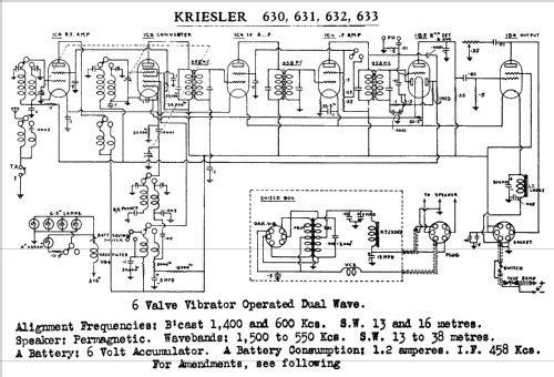 630 Ch= 630; Kriesler Radio (ID = 753976) Radio