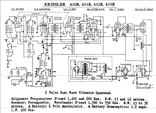 632B Ch= 630B; Kriesler Radio (ID = 754246) Radio