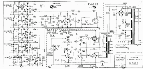 Amplifier D 8066; Krundaal Davoli; (ID = 2603784) Verst/Mix