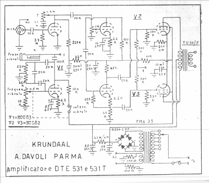 DTE 531 T; Krundaal Davoli; (ID = 1766000) Ampl/Mixer