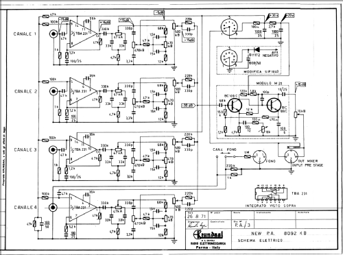 New P.A. Davoli 8092 KB; Krundaal Davoli; (ID = 2156790) Ampl/Mixer