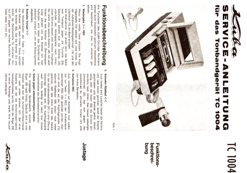 Cartridge Recorder TC1004; Kuba Kuba-Imperial, (ID = 627256) Reg-Riprod