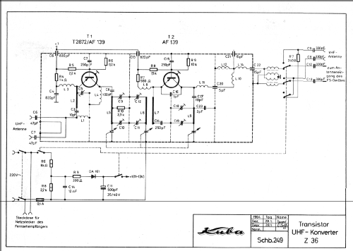 UHF-Konverter Z36; Kuba Kuba-Imperial, (ID = 1012380) Adapteur