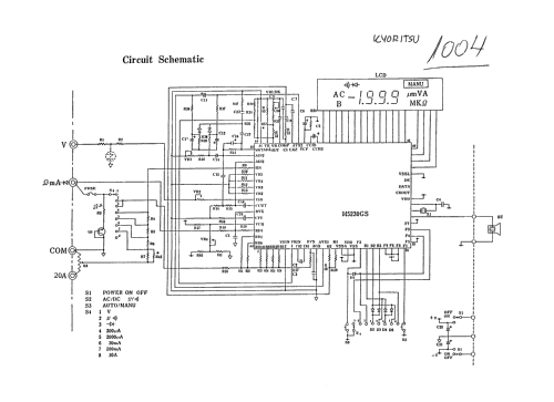 Digital Multimeter 1004; Kyoritsu Electrical (ID = 2206667) Equipment
