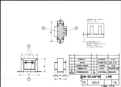 Generador RF AM-FM GAF-65; LME Laboratorio de (ID = 742389) Equipment