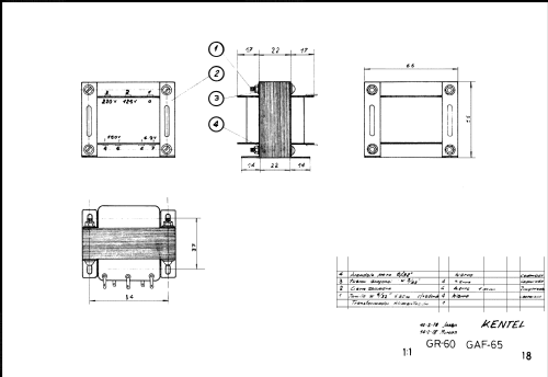 Generador RF AM-FM GAF-65; LME Laboratorio de (ID = 742391) Ausrüstung