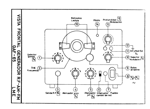 Generador RF AM-FM GAF-65; LME Laboratorio de (ID = 742402) Ausrüstung