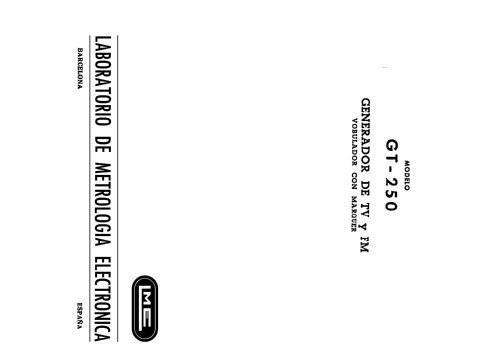 Generador TV y FM GT-250; LME Laboratorio de (ID = 742959) Equipment