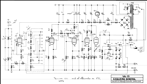 Milivoltímetro Electrónico B.F. VA-17; LME Laboratorio de (ID = 754956) Equipment