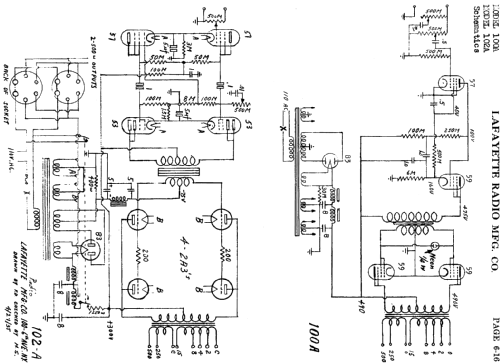 100-A ; Lafayette Radio & TV (ID = 656782) Ampl/Mixer