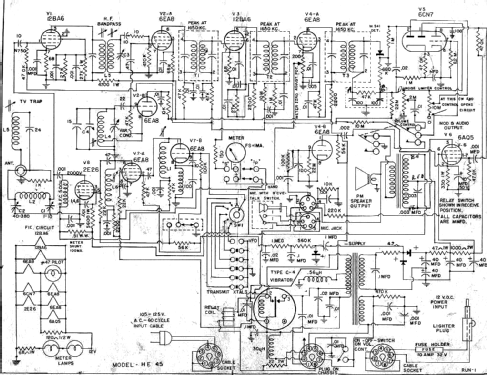 6 Meter Transceiver HE-45; Lafayette Radio & TV (ID = 2081103) Amat TRX