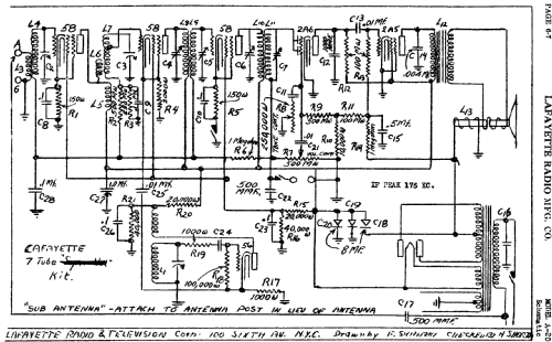 A-20 Mantel Receiver; Lafayette Radio & TV (ID = 656813) Radio