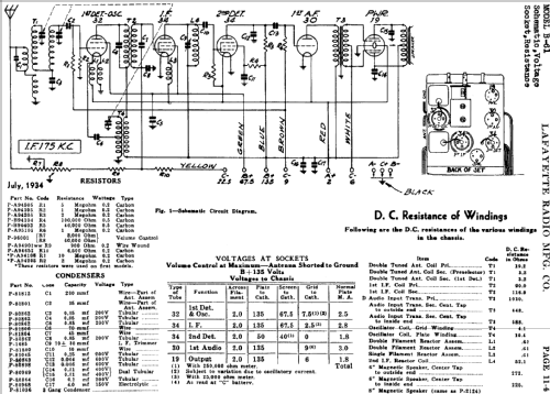 B61; Lafayette Radio & TV (ID = 658502) Radio