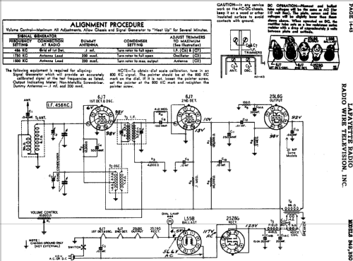 B-49, 5 Tube AC-DC Super ; Lafayette Radio & TV (ID = 661936) Radio