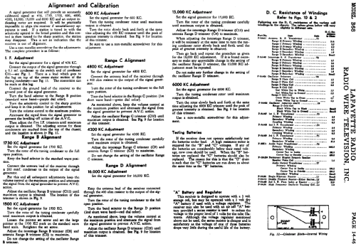 B-68 Battery Radio; Lafayette Radio & TV (ID = 662174) Radio