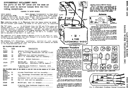 B-92; Lafayette Radio & TV (ID = 662525) Car Radio