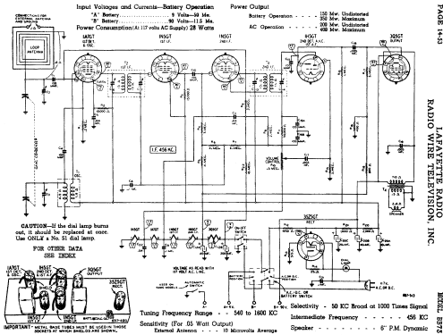 BB-73; Lafayette Radio & TV (ID = 661916) Radio