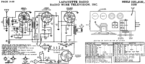 D-132 ; Lafayette Radio & TV (ID = 661370) Radio