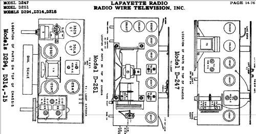 D-247 ; Lafayette Radio & TV (ID = 661356) Radio