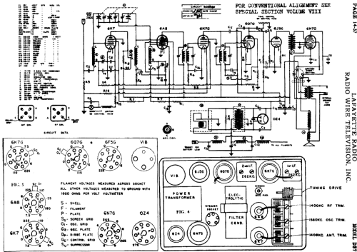 D-37 ; Lafayette Radio & TV (ID = 661928) Car Radio