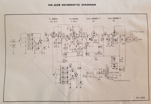 Communications Receiver HA-226; Lafayette Radio & TV (ID = 2726600) Radio