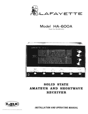 HA-600A; Lafayette Radio & TV (ID = 3127758) Amateur-R