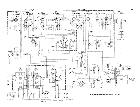 AM/CW/SSB Amateur Communications Receiver HA-700; Lafayette Radio & TV (ID = 2032711) Amateur-R