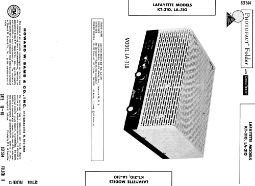 LA-310 ; Lafayette Radio & TV (ID = 523089) Ampl/Mixer