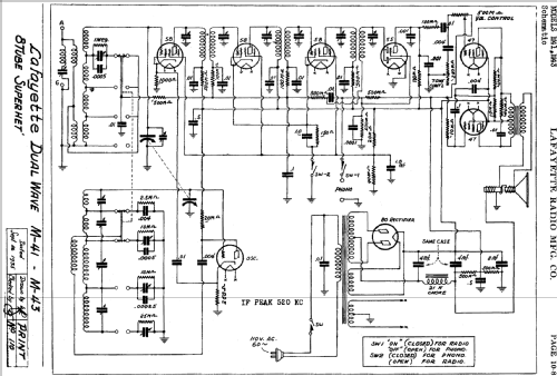 M-41 Dual-Wave ; Lafayette Radio & TV (ID = 658499) Radio