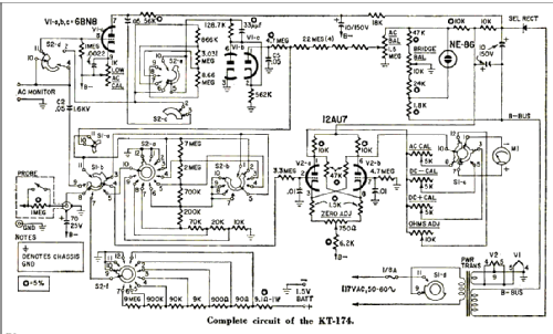 Vacuum Tube Voltmeter KT-174; Lafayette Radio & TV (ID = 2650702) Equipment