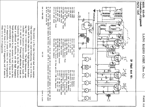 502-US ; Lang Radio Corp.; (ID = 475248) Radio