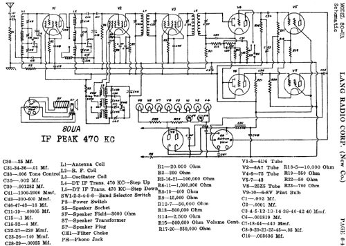 80-UA ; Lang Radio Corp.; (ID = 475247) Radio